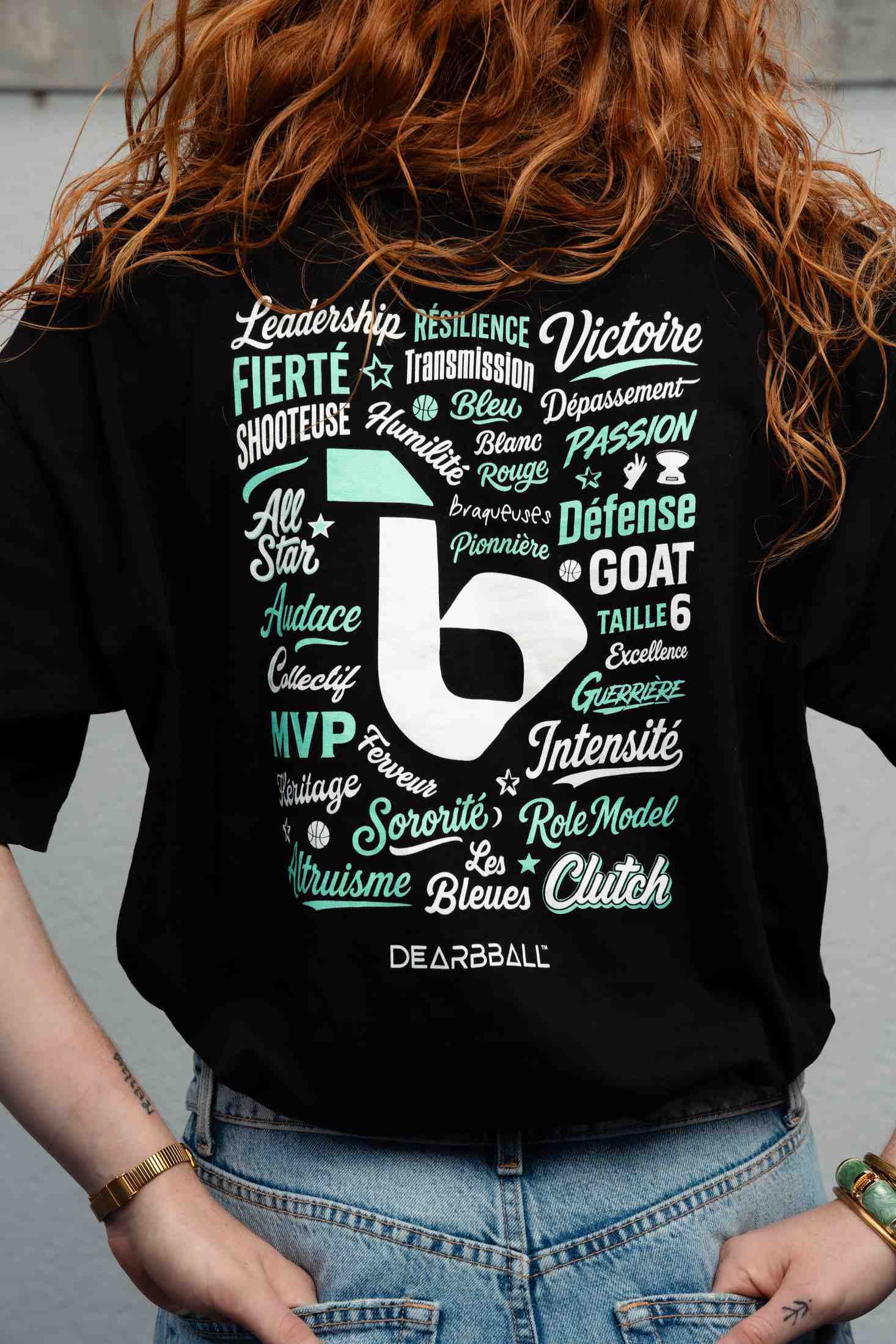 DearBBall T-Shirt Oversize Premium - Taillées pour Briller Taille6 Edition