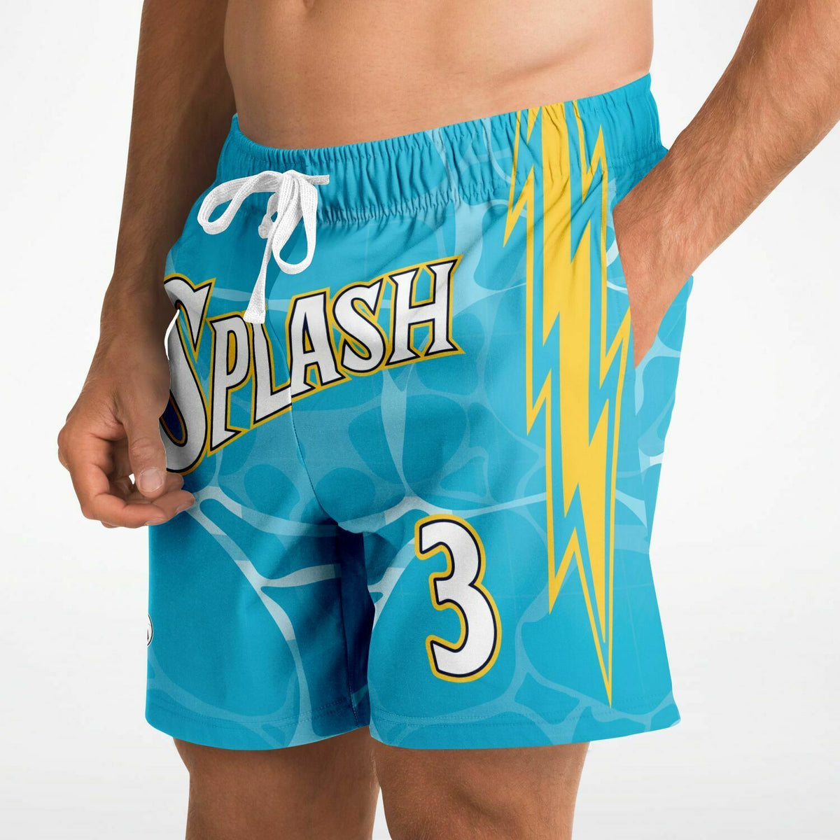 Short-de-bain-Jordan-Poole-Golden-State-Warriors-Dearbball-vetements-marque-france