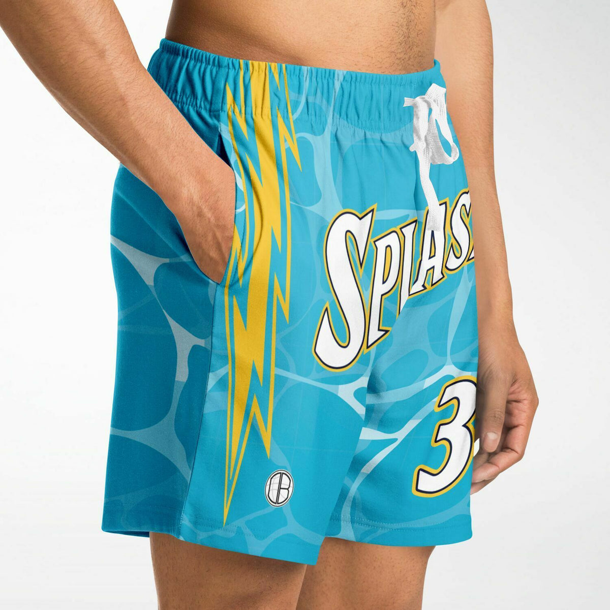 Short-de-bain-Jordan-Poole-Golden-State-Warriors-Dearbball-vetements-marque-france