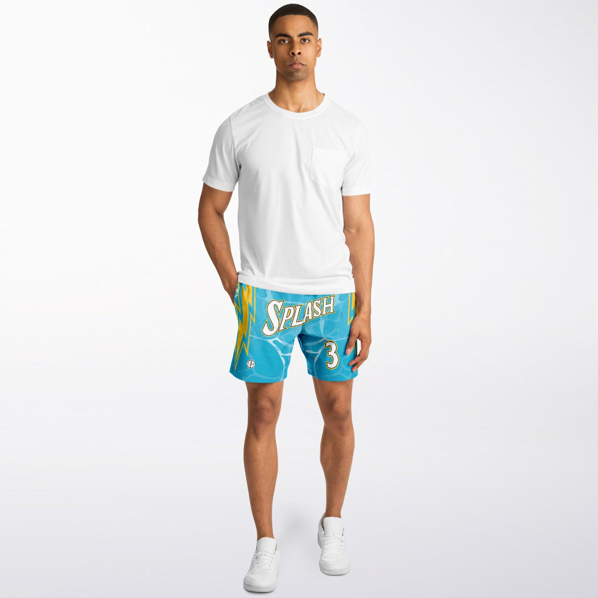 Short-de-bain-Jordan-Poole-Golden-State-Warriors-Dearbball-vetements-marque-france