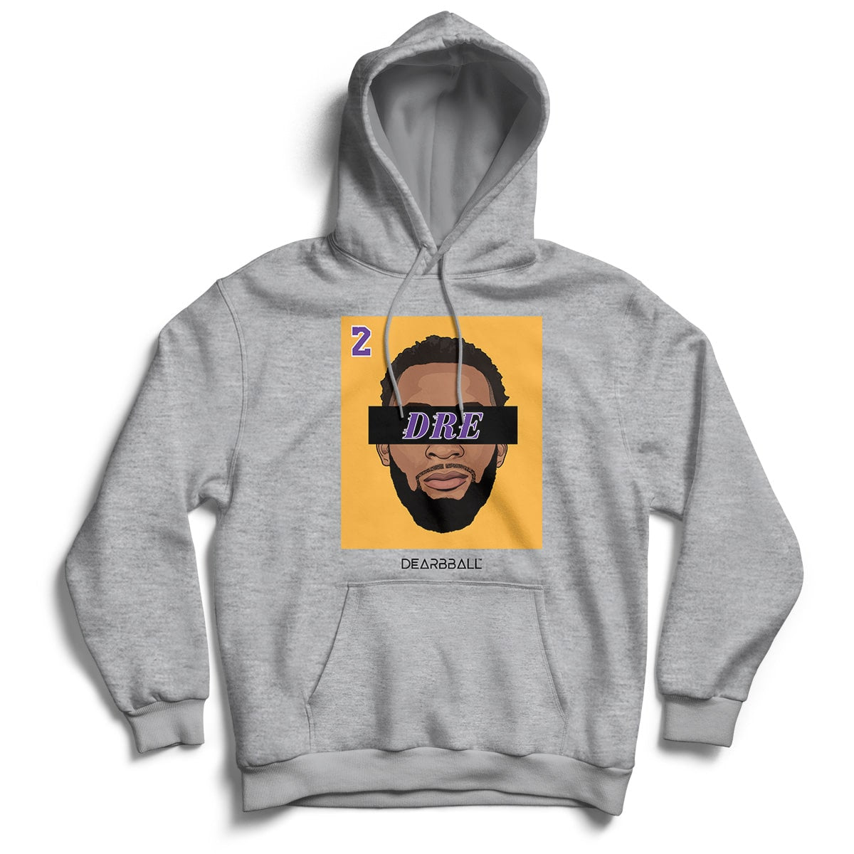 Andre Drummond Sweat à Capuche Bio - DRE 2 Yellow Los Angeles Lakers Basketball Dearbball blanc
