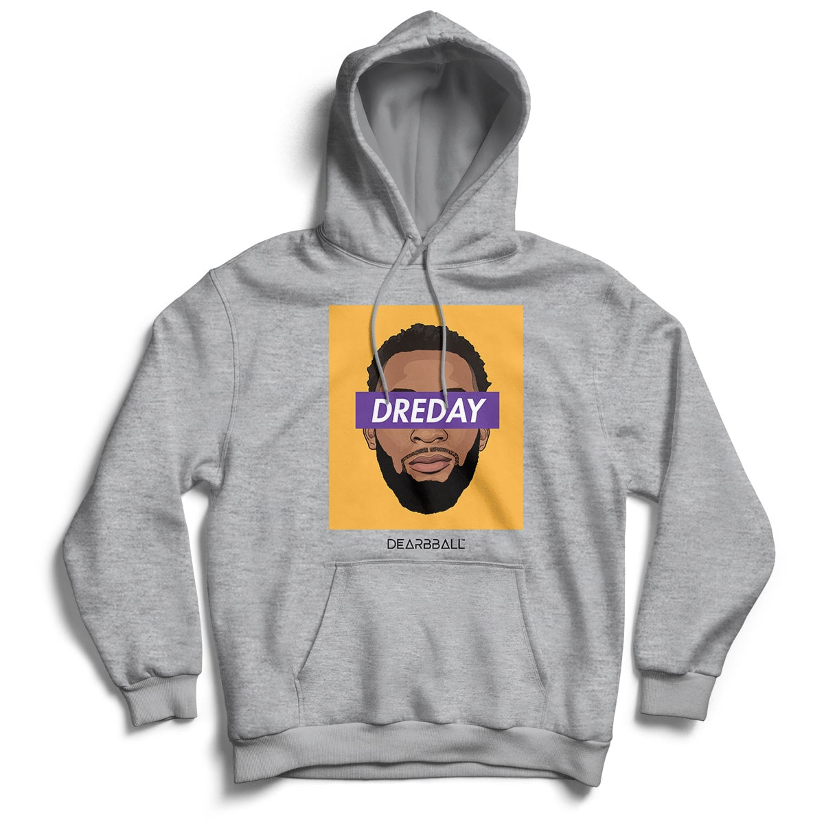 Andre Drummond Sweat à Capuche Bio - DRE DAY Yellow Los Angeles Lakers Basketball Dearbball blanc
