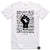 BLM Black And White T-Shirt Bio - BLM Nelson Mandela Basketball Dearbball blanc
