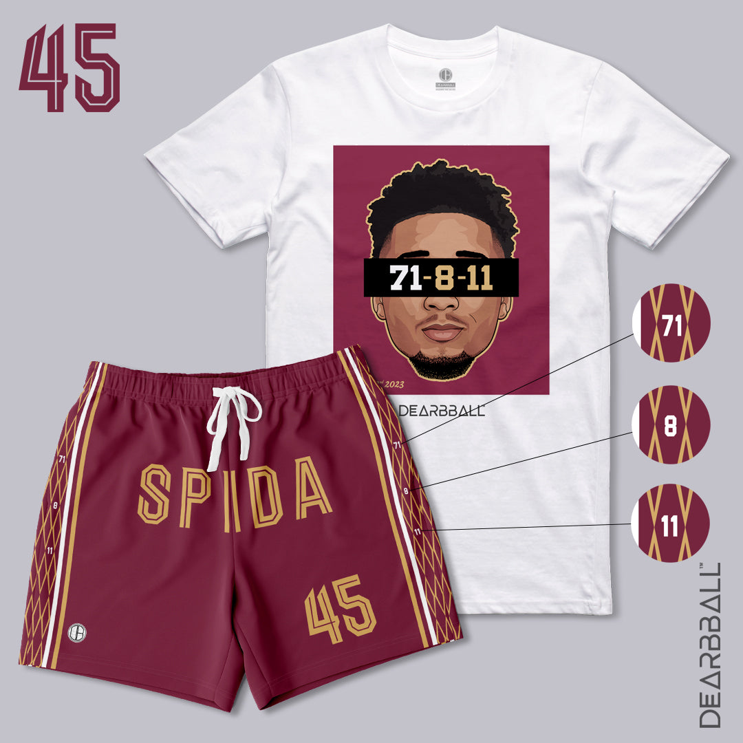 T-Shirt-Short-Ensemble-Donovan-Mitchell-Cleveland-Cavaliers-Dearbball-vetements-marque-france