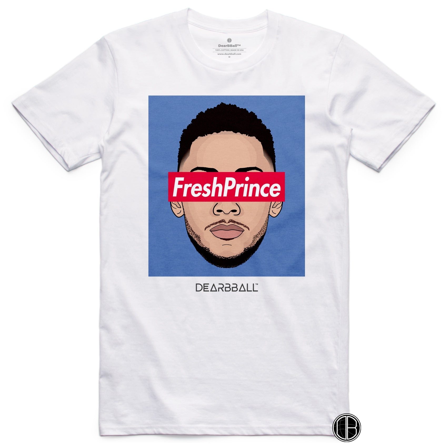 Ben Simmons T-Shirt Bio - Fresh Prince Philadelphia Sixers Basketball Dearbball blanc