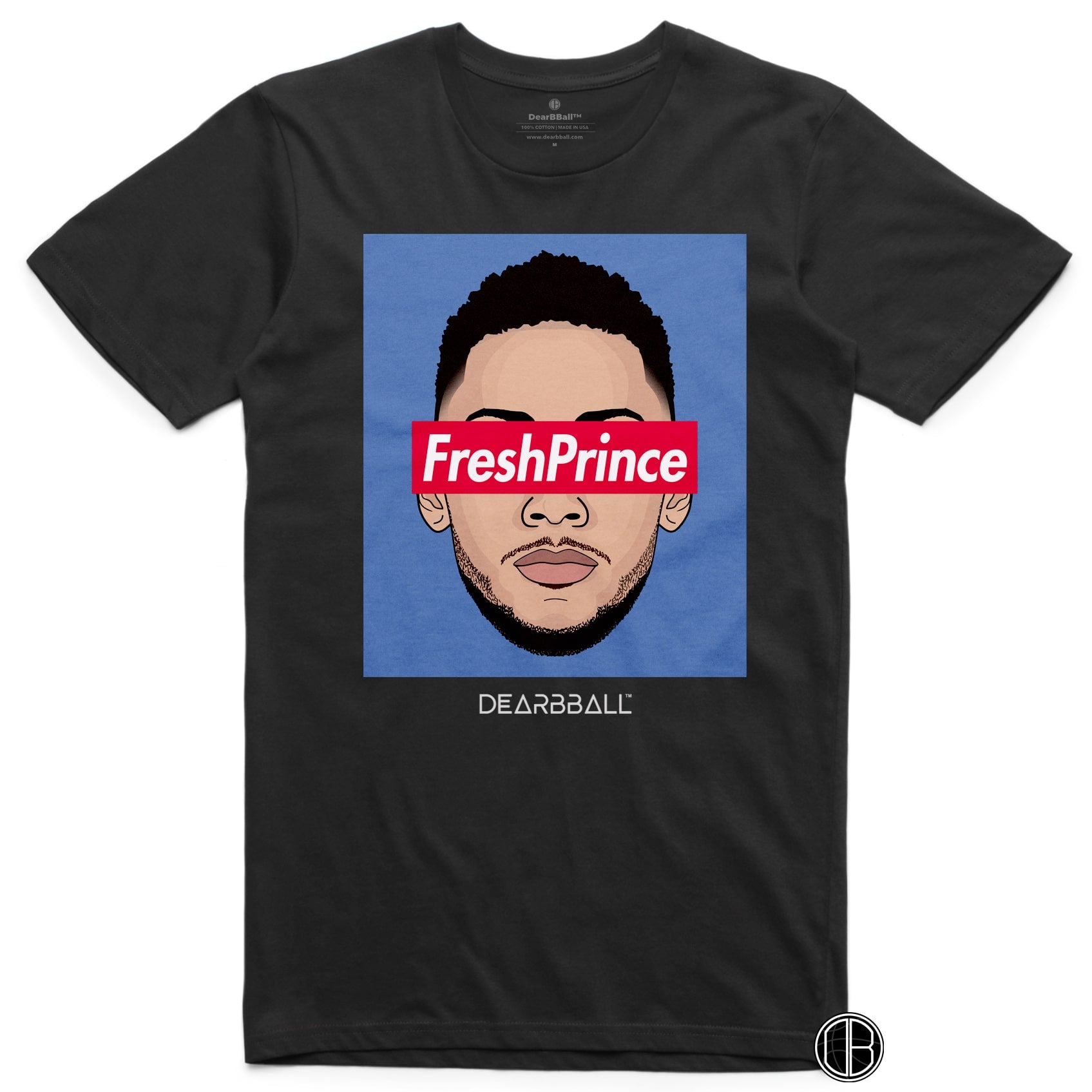 Ben Simmons T-Shirt Bio - Fresh Prince Philadelphia Sixers Basketball Dearbball blanc