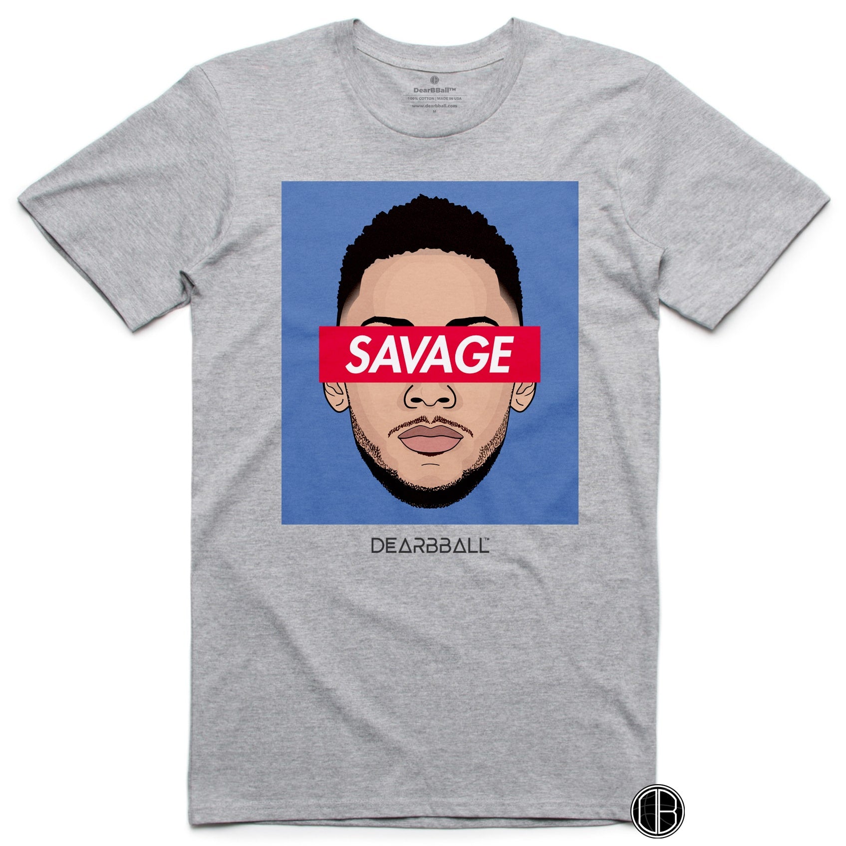 Ben Simmons T-Shirt Bio - Savage Philadelphia Sixers Basketball Dearbball blanc