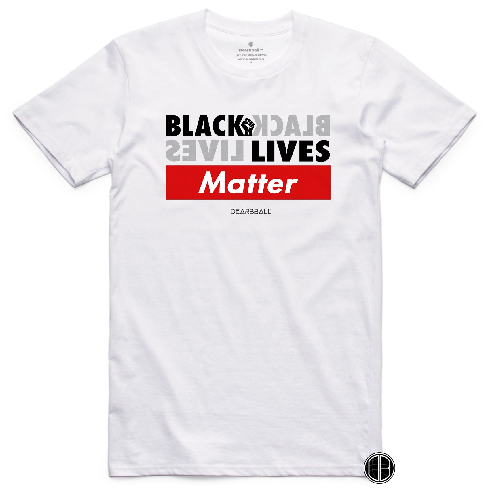 Black Lives Matter SUPREMACY SHIRT - BLM Basketball Dearbball blanc
