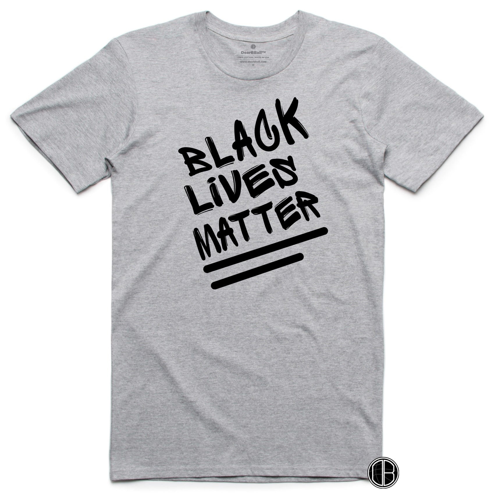 Black Lives Matter T-Shirt - BLM Basketball Dearbball blanc
