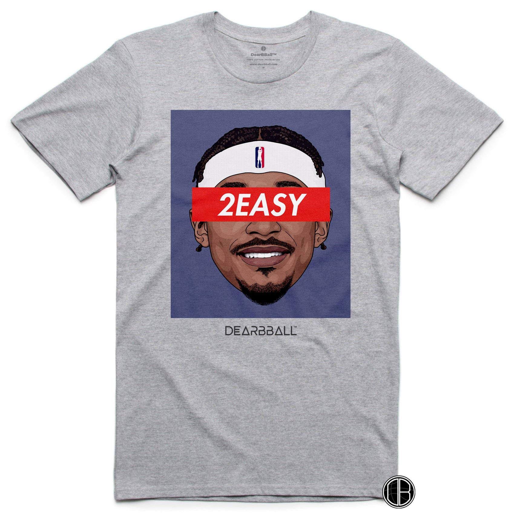 Bradley Beal T-Shirt Bio - 2Easy Blue Washington Wizards Basketball Dearbball blanc