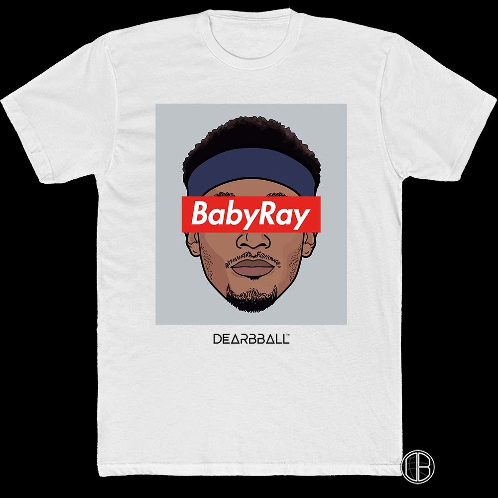 Bradley Beal T-shirt Bio - Baby Ray Grey Supremacy Washington Wizards Basketball Dearbball blanc