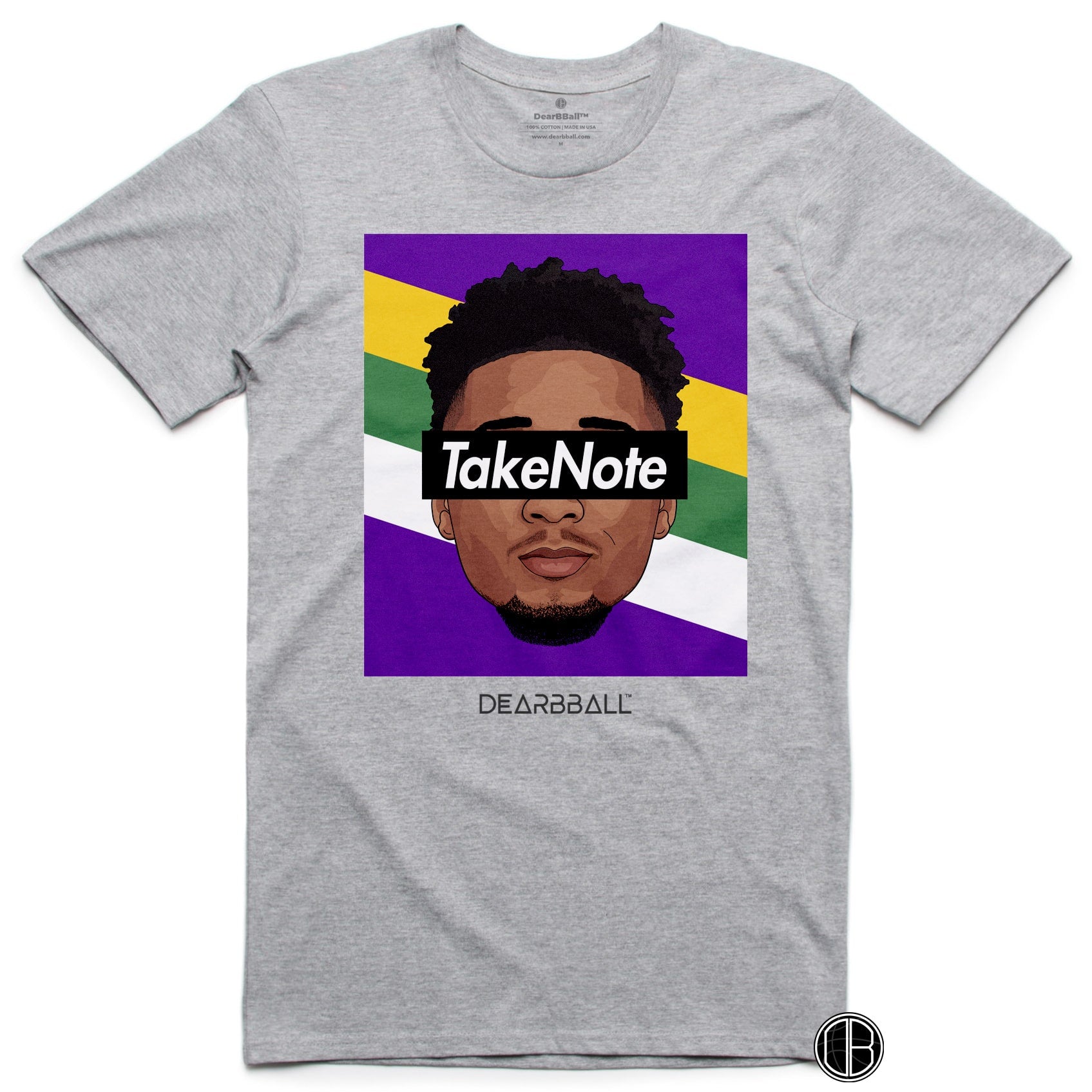 DONOVAN MITCHELL T - Shirt Take Note Utah Colors Utah Jazz Basketball Dearbball black