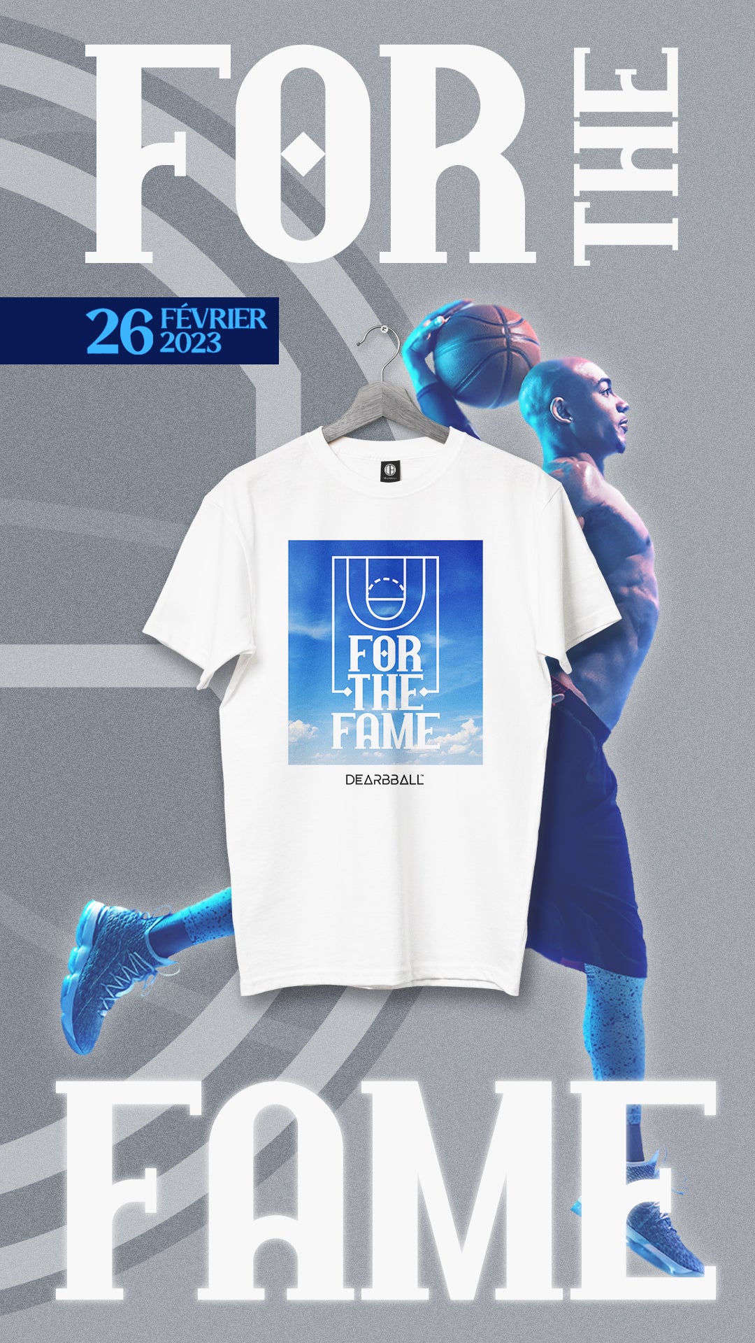 T-Shirt DearBBall - For The Fame Sky Edição Limitada