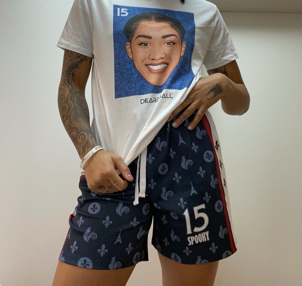 Short-Gabby-Williams-Equipe-de-France-Dearbball-vetements-marque-france