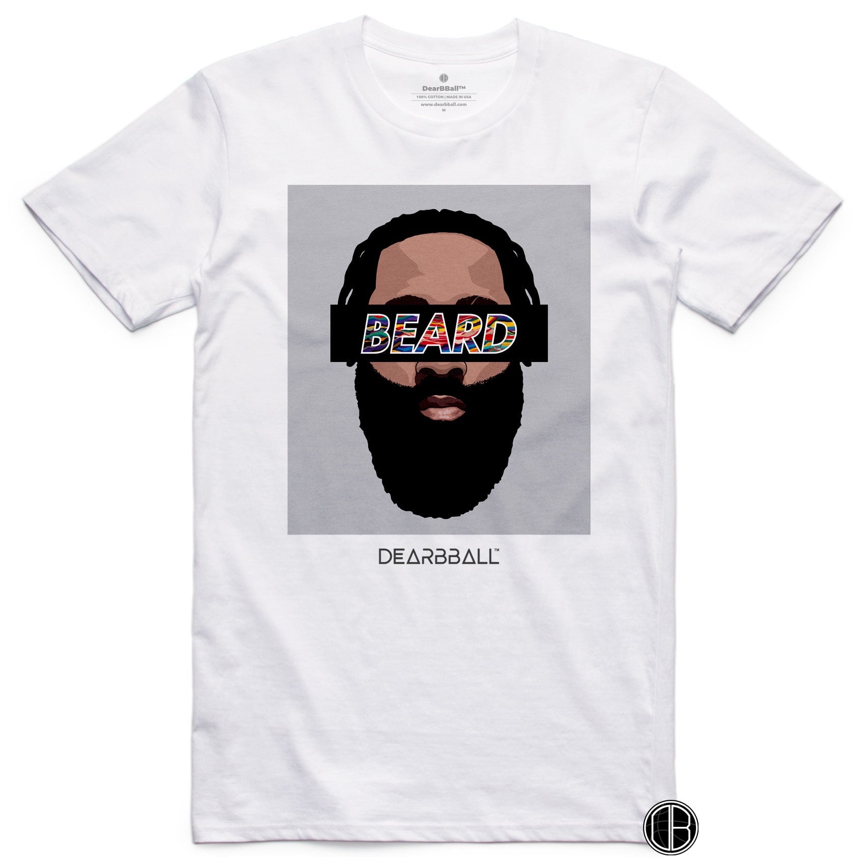 James Harden T-Shirt Bio - The Beard Grey Nets Brooklyn Nets Basketball Dearbball noir