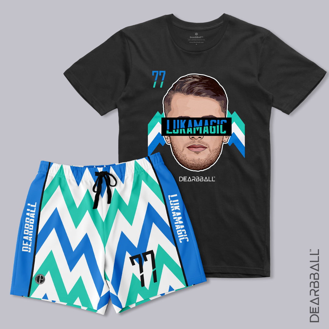 T-Shirt-Short-Ensemble-Luka-Doncic-Dallas-Mavericks-Dearbball-vetements-marque-france