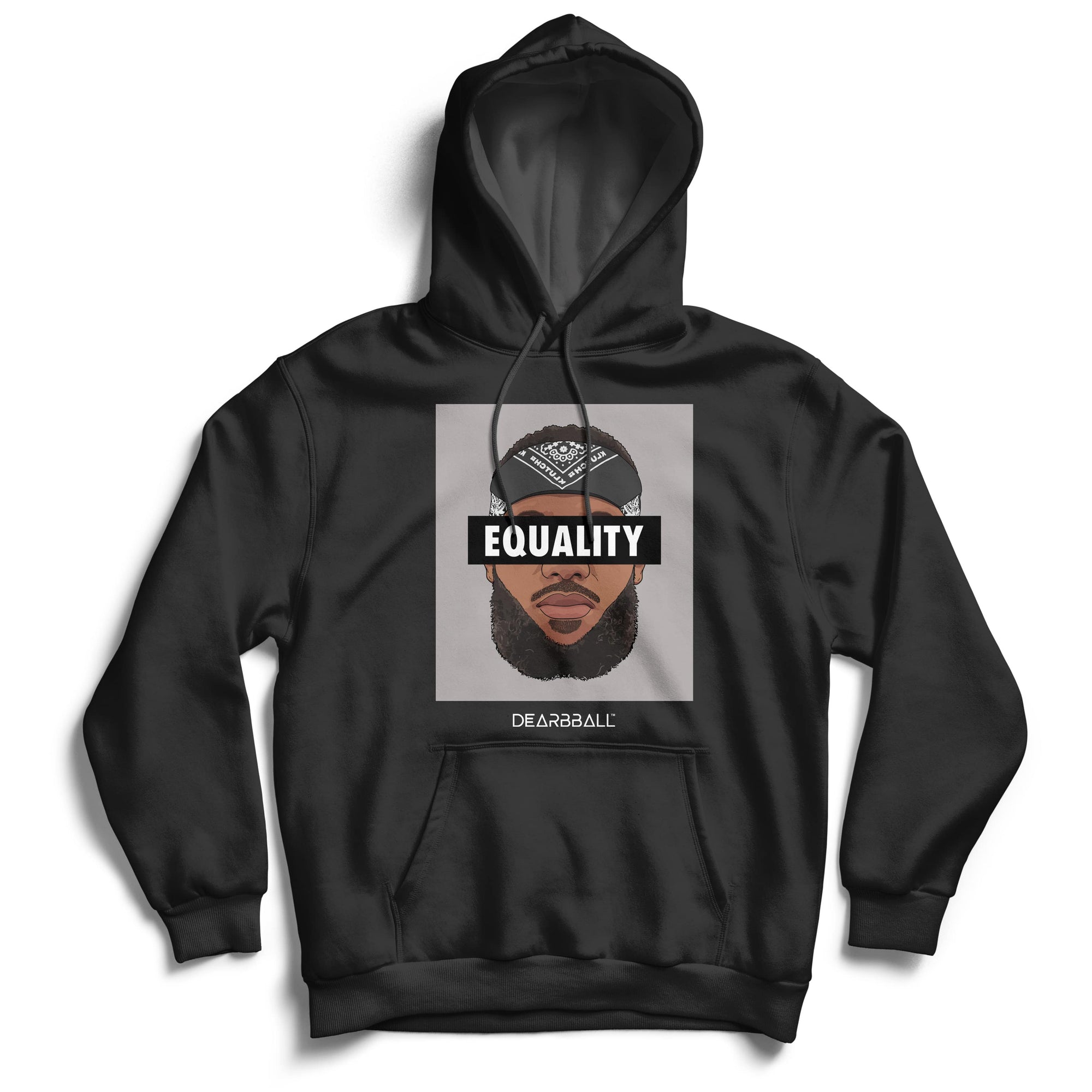 Lebron James Sweat à Capuche Bio Bandana Grey - BLM Equality Los Angeles Lakers Basketball Dearbball noir