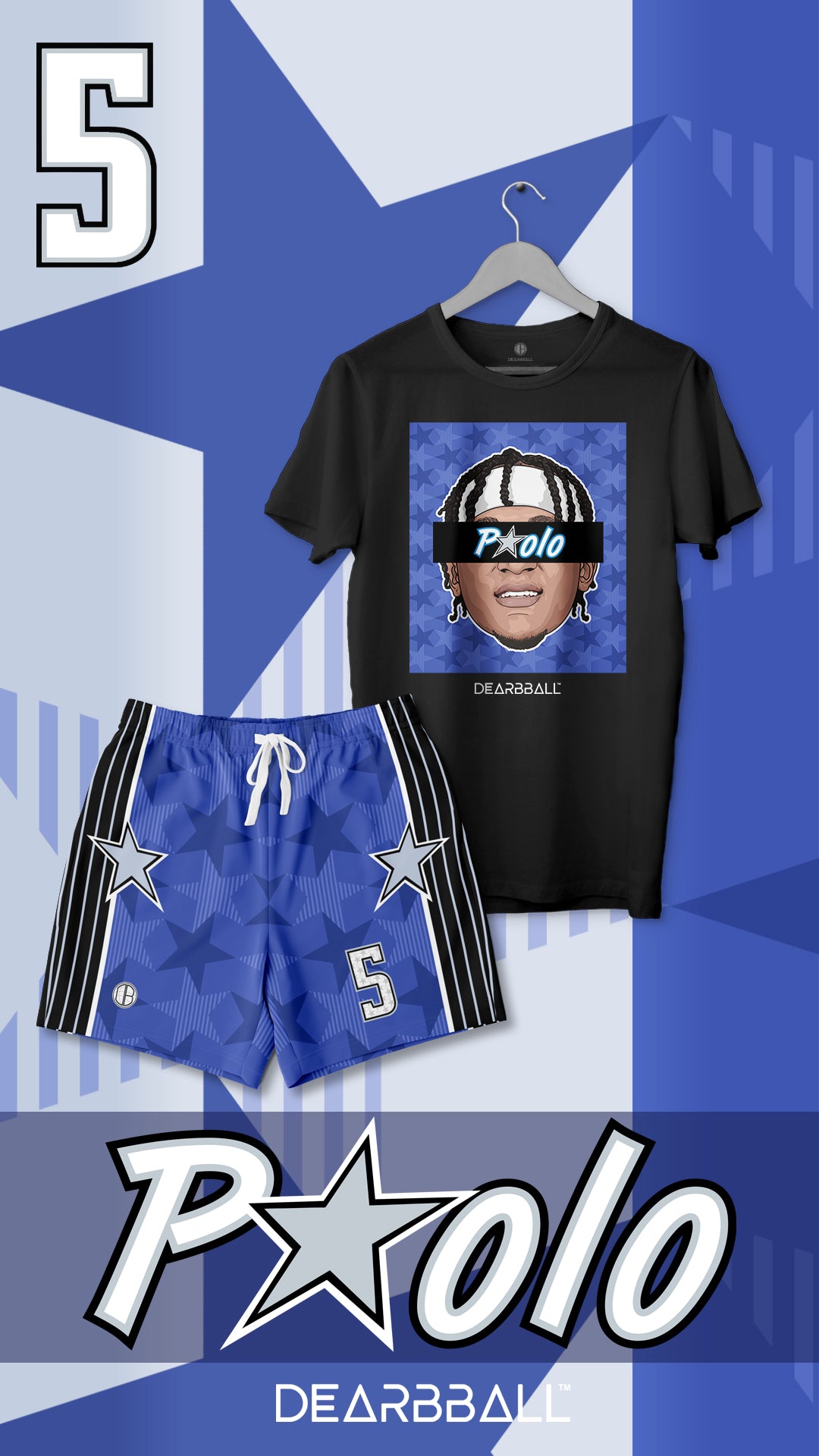 T-Shirt-Short-Ensemble-Paolo-Banchero-Orlando-Magic-Dearbball-vetements-marque-france
