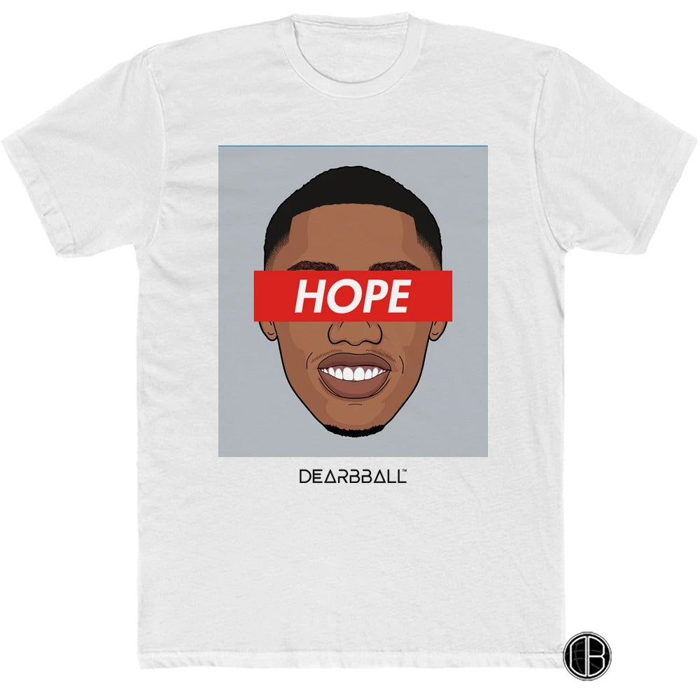 RJ Barrett T-Shirt Bio - Hope Grey Supremacy New York Knicks Basketball Dearbball blanc