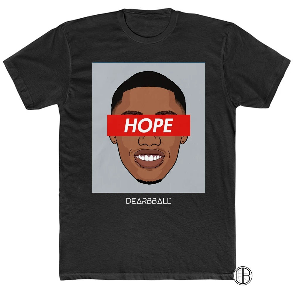 RJ Barrett T-Shirt Bio - Hope Grey Supremacy New York Knicks Basketball Dearbball blanc