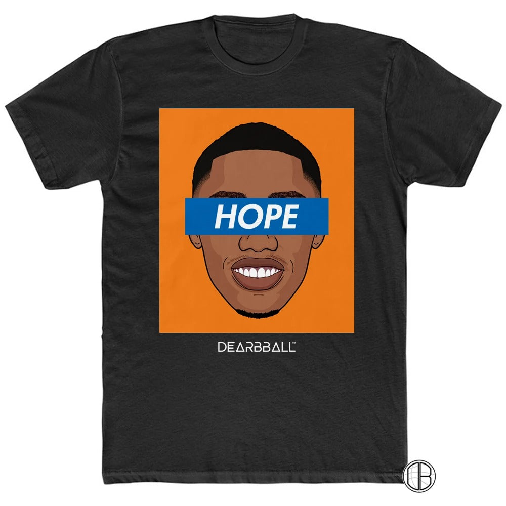 RJ Barrett T-Shirt Bio - Hope NY Orange Supremacy New York Knicks Basketball Dearbball blanc