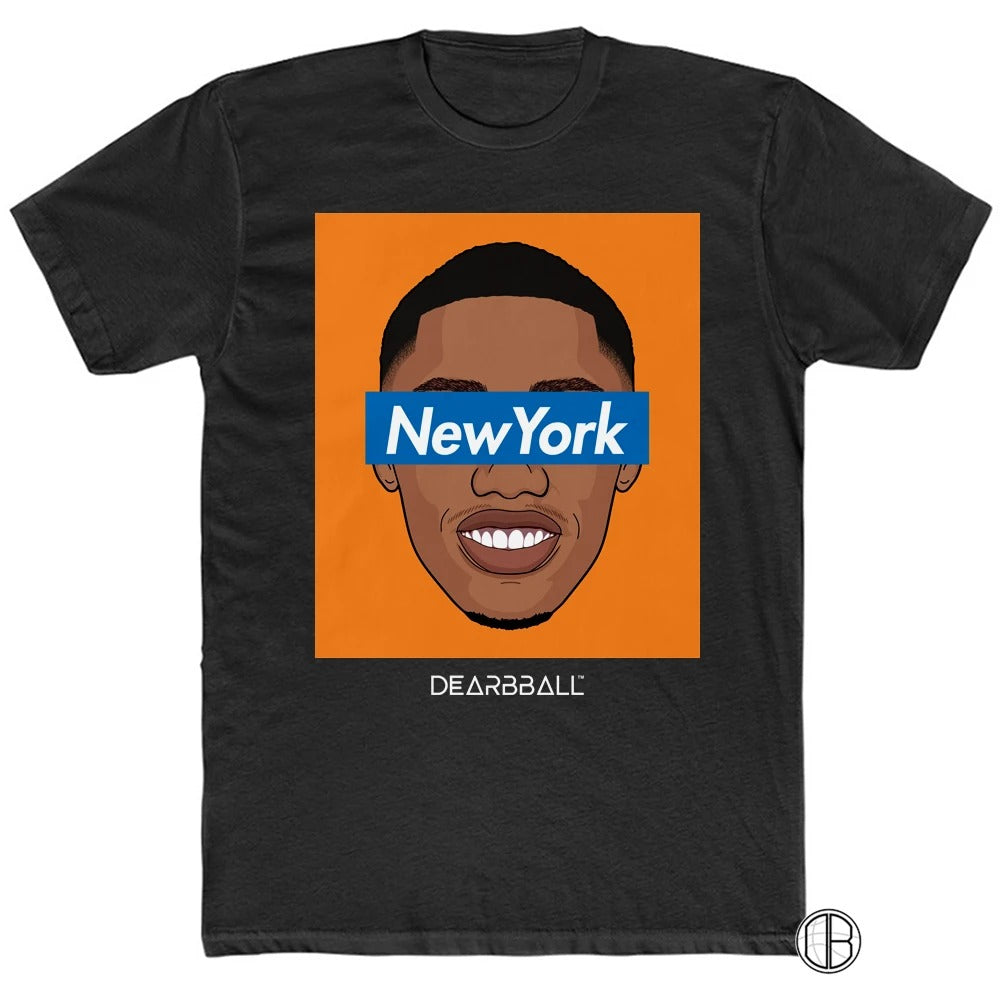 RJ Barrett T-Shirt Bio - New York NY Orange Supremacy New York Knicks Basketball Dearbball blanc