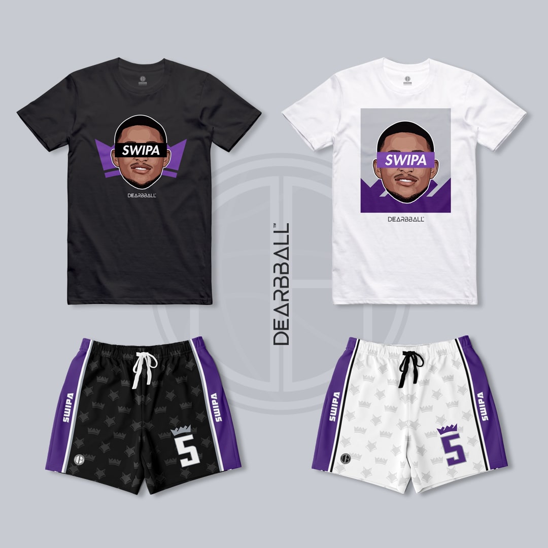 T-Shirt-Short-Ensemble-Aaron-Fox-Sacramento-Kings-Dearbball-vetements-marque-france