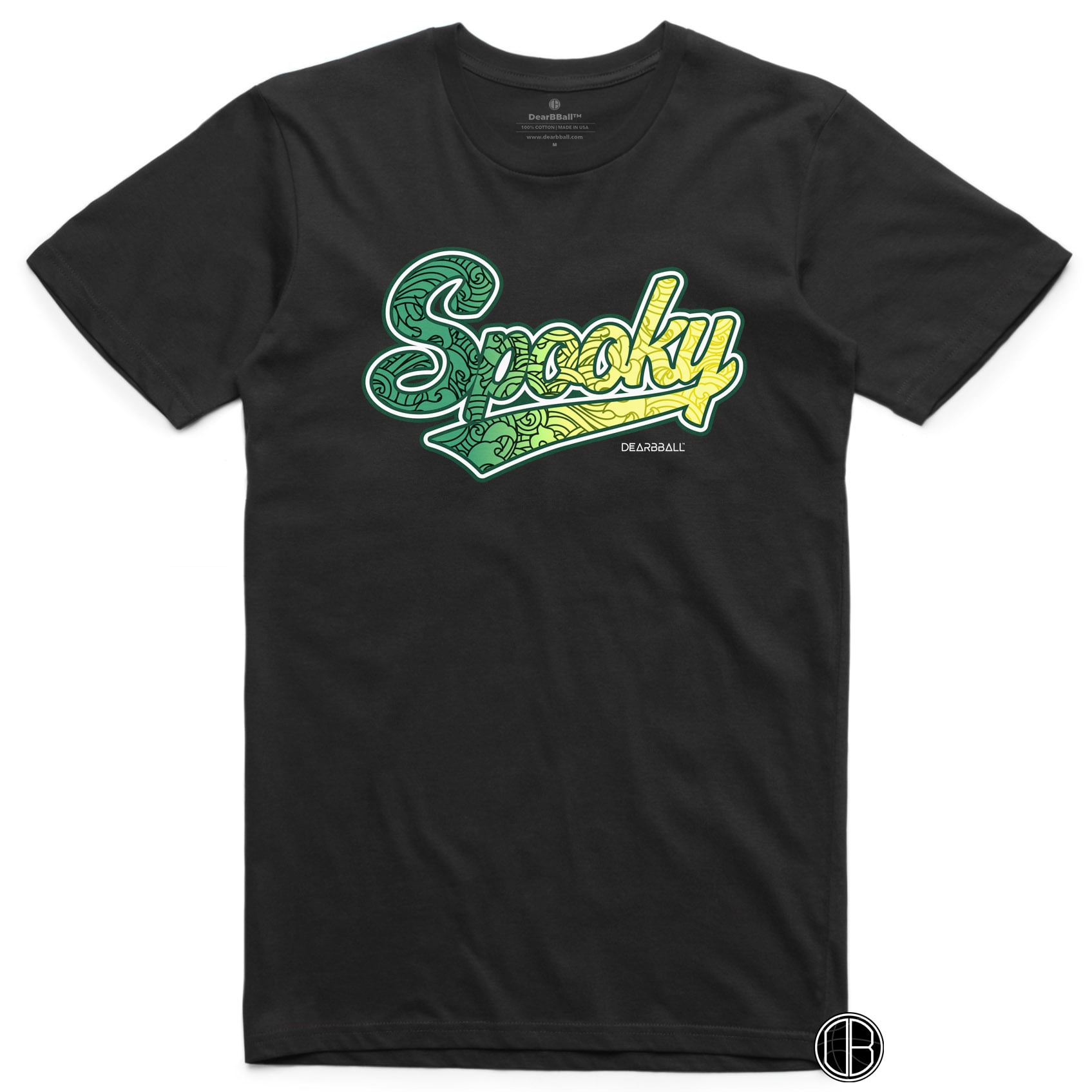 Spooky Script Gradient T-Shirt Black Dearbball Gabby Williams