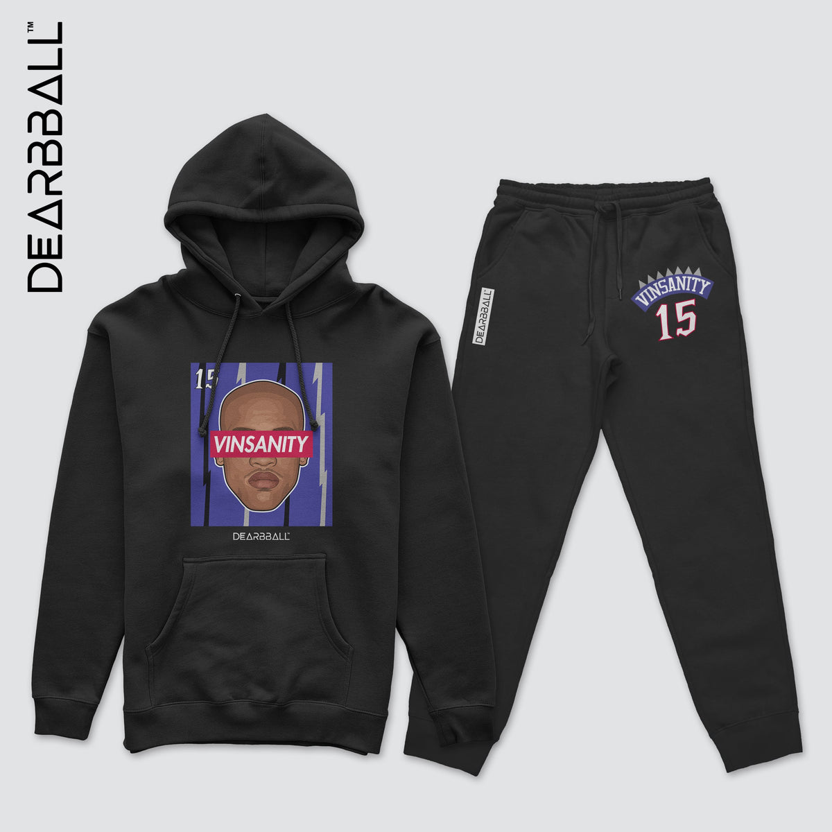 Sweat-a-capuche-Jogging-Ensemble-Vince-Carter-Toronto-Raptors-Dearbball-vetements-marque-france