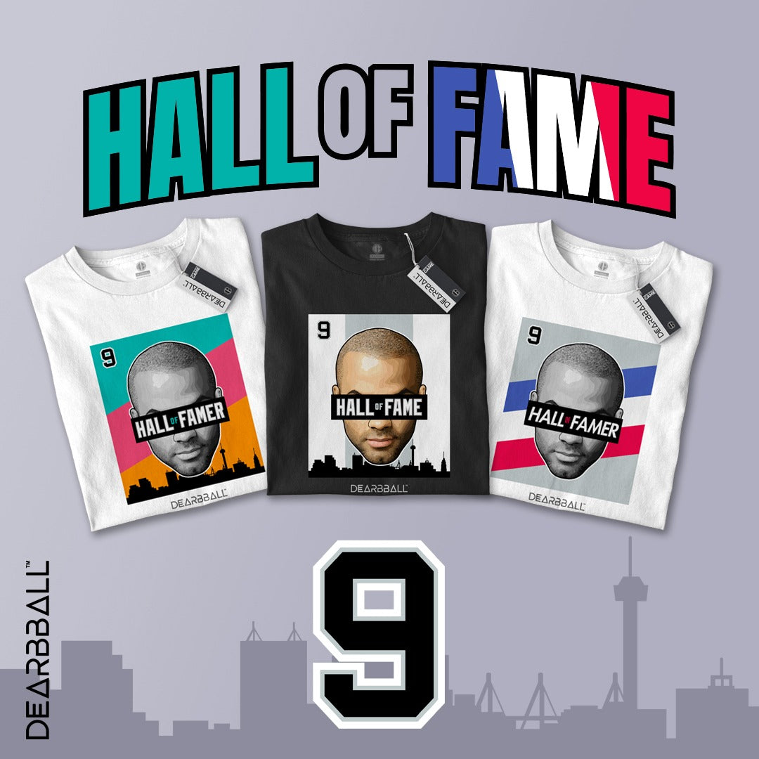 DearBBall Pack 3 T-Shirts - Hall of Famer 9 San Antonio
