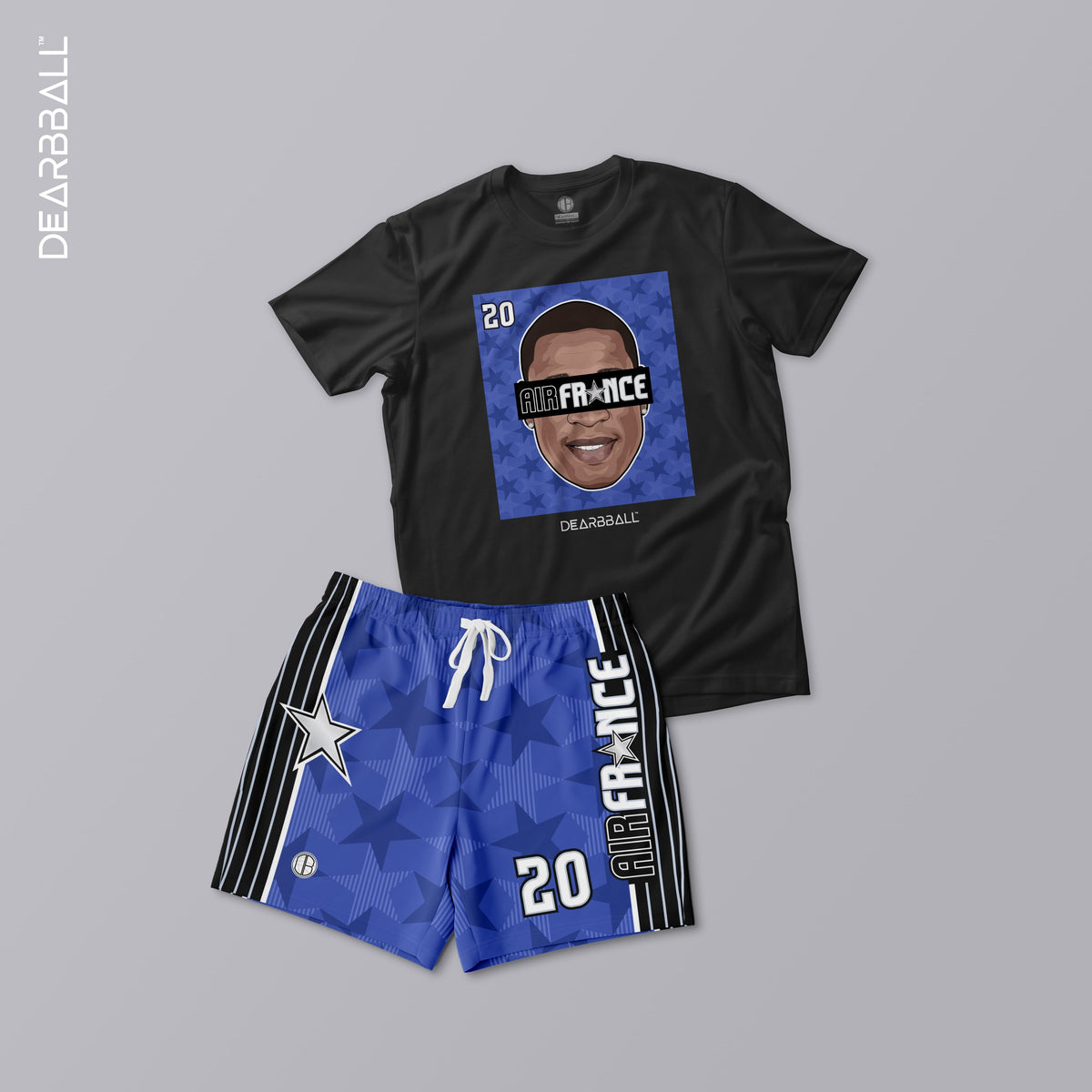 DearBBall Ensemble Short T-Shirt - Air France 20 Orlando Stars Edition