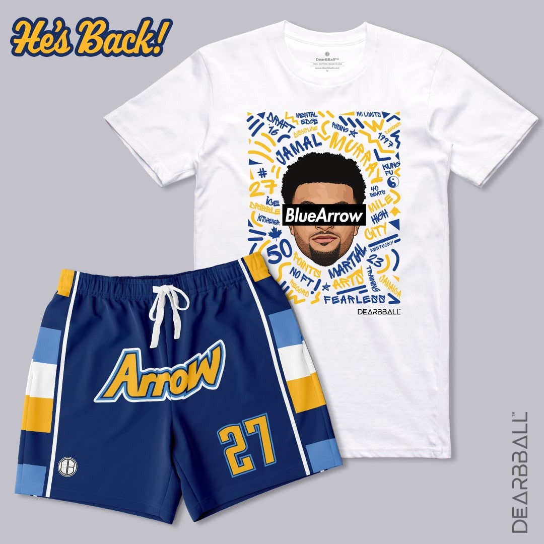 T-Shirt-Short-Ensemble-Jamal-Murray-Denver-Nuggets-Dearbball-vetements-marque-france