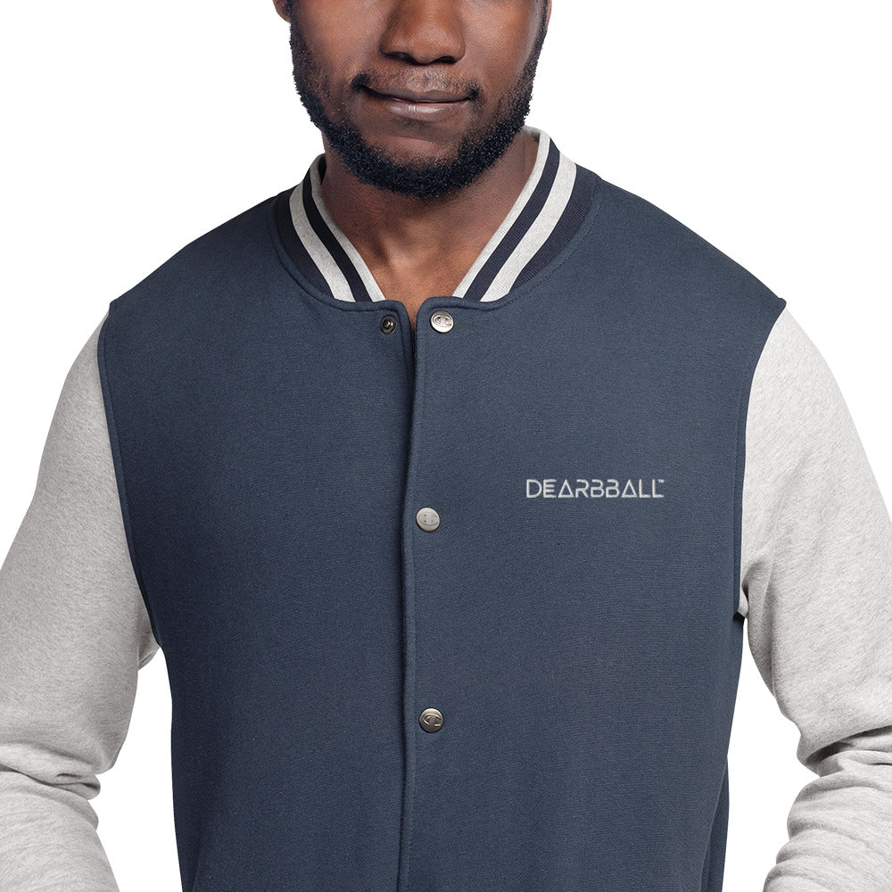 DearBBall × Champion Oxford chaqueta bomber bordada