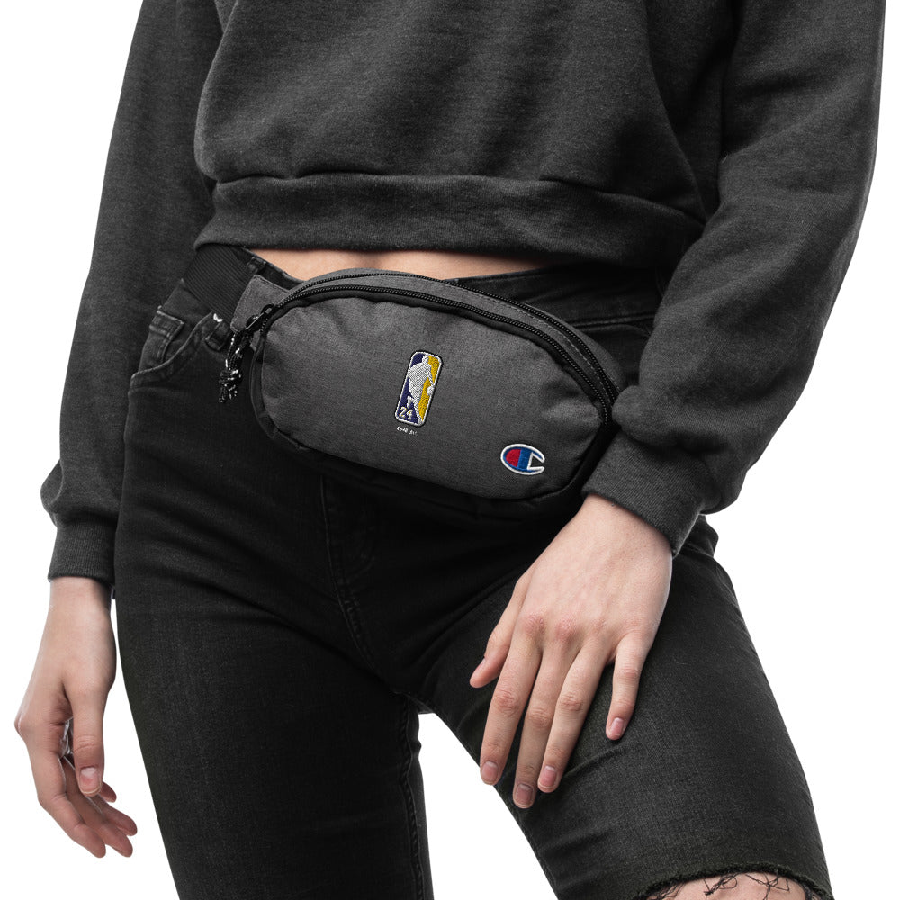 DearBBall × Champion embroidered fanny pack - Logo 24