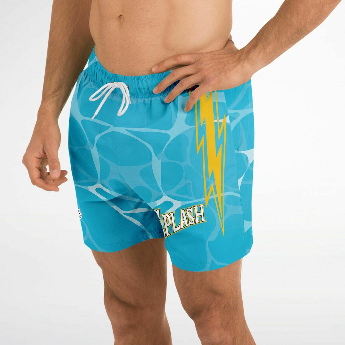 Short-de-bain-Jordan-Poole-Golden-State-Warriors-Dearbball-vetements-marque-france