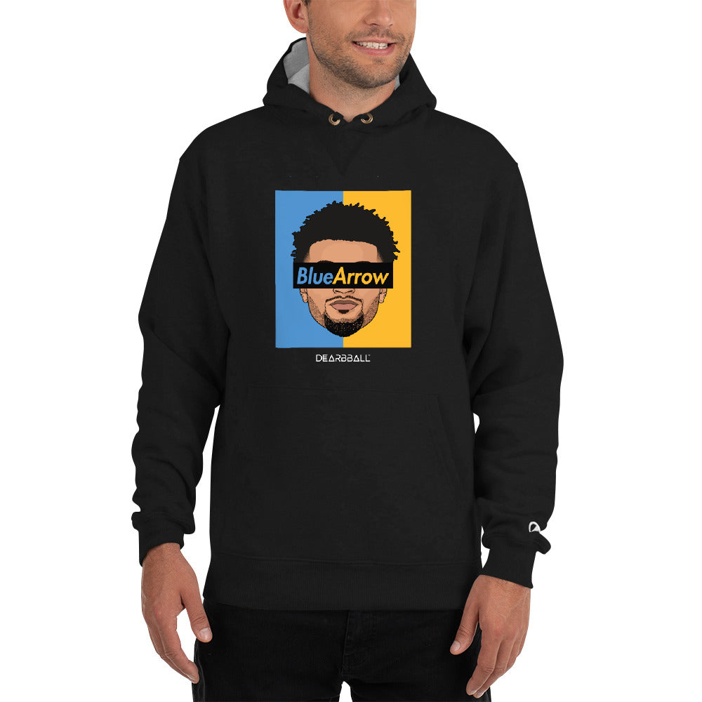 DearBBall × Champion Sudadera con capucha - BlueArrow Bicolor Edición Limitada