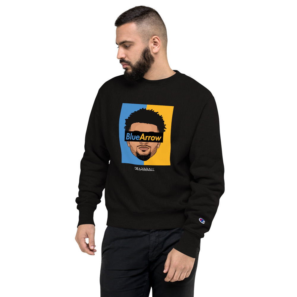 DearBBall × Champion Sweat Shirt - BlueArrow Bicolor Limited Edition