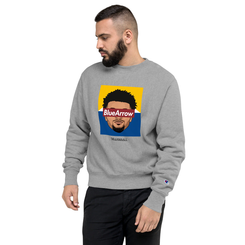 DearBBall × Champion Sweat Shirt - BlueArrow Red Mountains Limited Edition