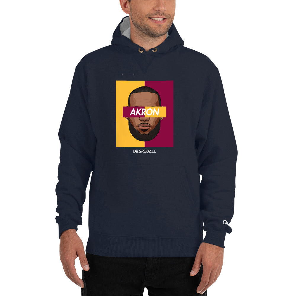 Sudadera con capucha DearBBall × Champion - La Supremacía BiColor LEBRON AKRON
