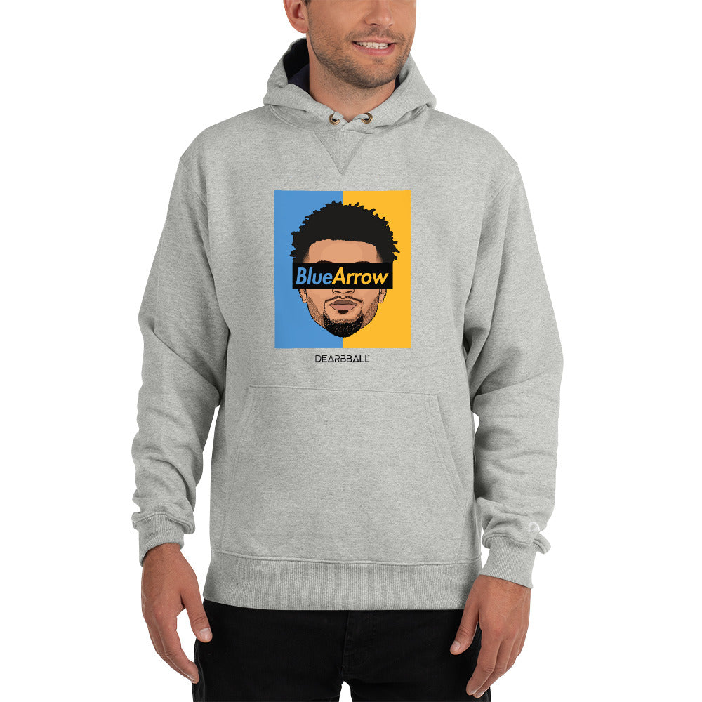 DearBBall × Champion Sudadera con capucha - BlueArrow Bicolor Edición Limitada