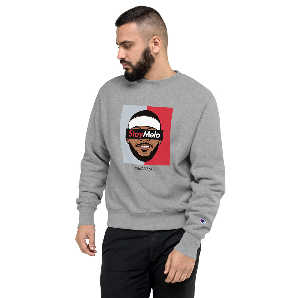DearBBall × Champion Sweatshirt - STAYMELO BICOLOR POR NY Supremacy