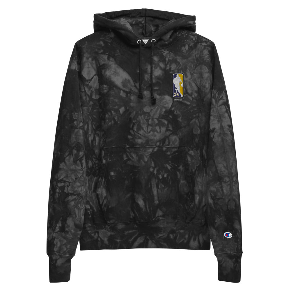Sudadera con capucha tie-dye bordada DearBBall × Champion - Logo 24