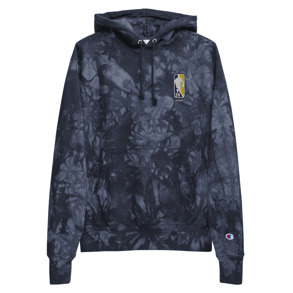 Sudadera con capucha tie-dye bordada DearBBall × Champion - Logo 24